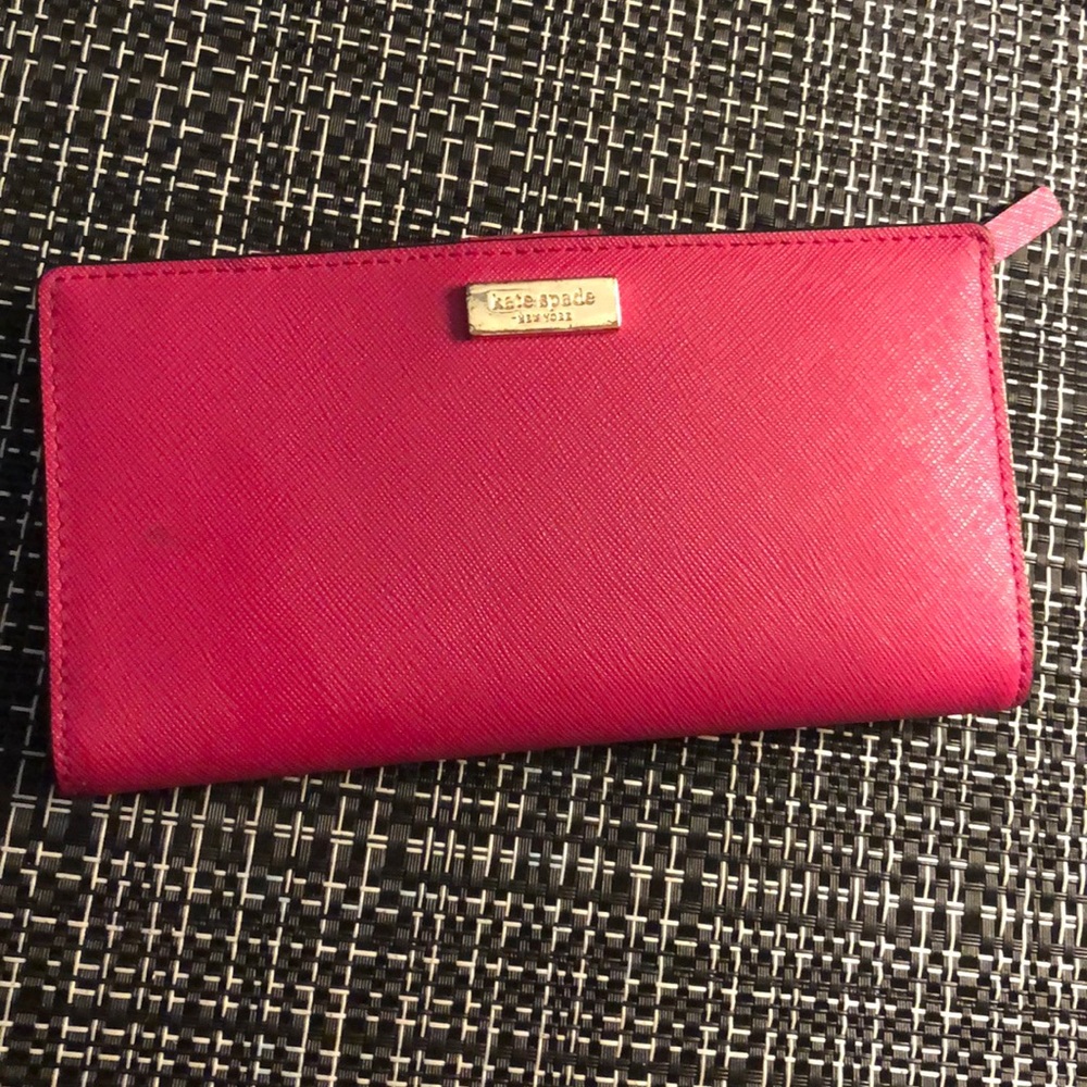 Kate Spade hot pink wallet
